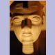 Beleuchtetes Gesicht einer Sphinx der Allee, die zum Luxor-Tempel führt