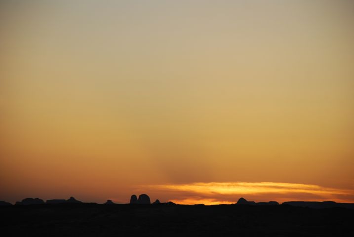 Abendhimmel über der Weissen Wüste