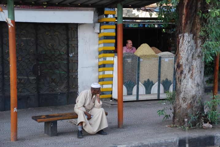 Strassenszene in Kairo