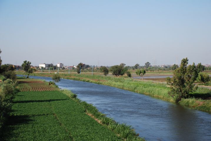 Einer der vielen Bewässerungskanäle die das Nildelta so fruchtbar machen