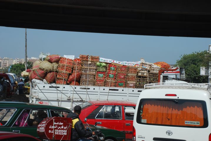 Normales Verkehrschaos in Alexandria