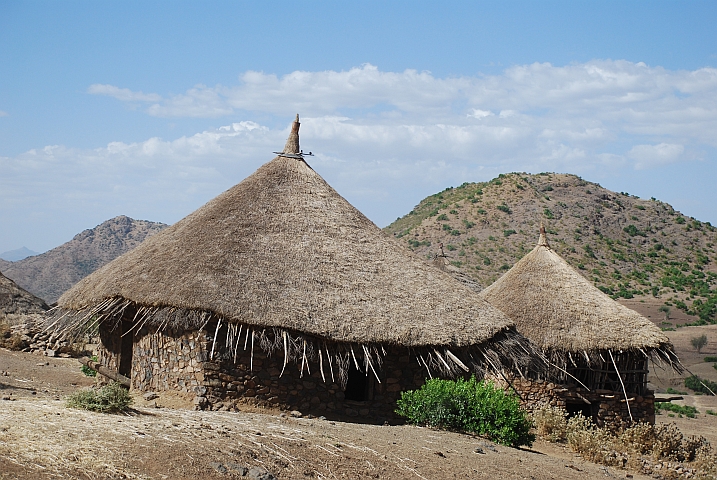 Häuser südlich von Lalibela