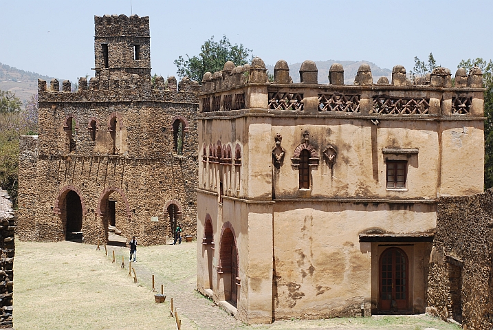 Das Yohannes Castle, dahinter Fasilides’ königliches Archiv