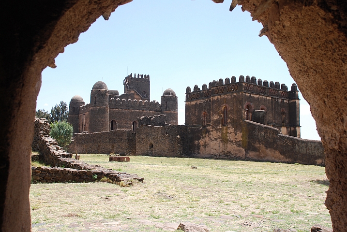 Yohannes Castle und Fasilides’ Schloss im Hintergrund