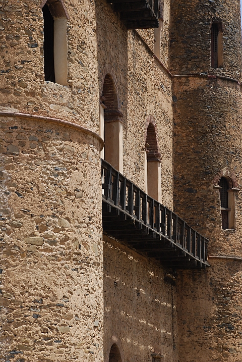 Fassade von Fasilides’ Schloss im Fasil Ghebbi