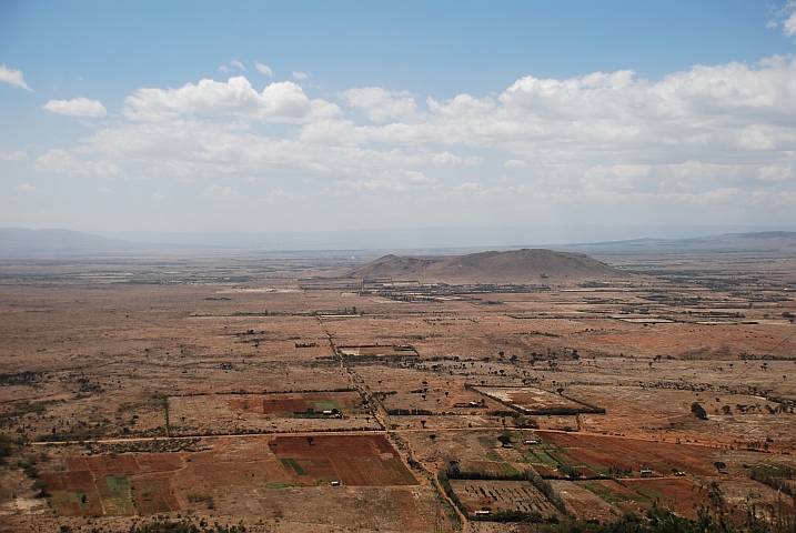 Ausblick ins Kedong Valley beim Ausstieg aus dem Rifttal zwischen Mai Mahiu und Limuru