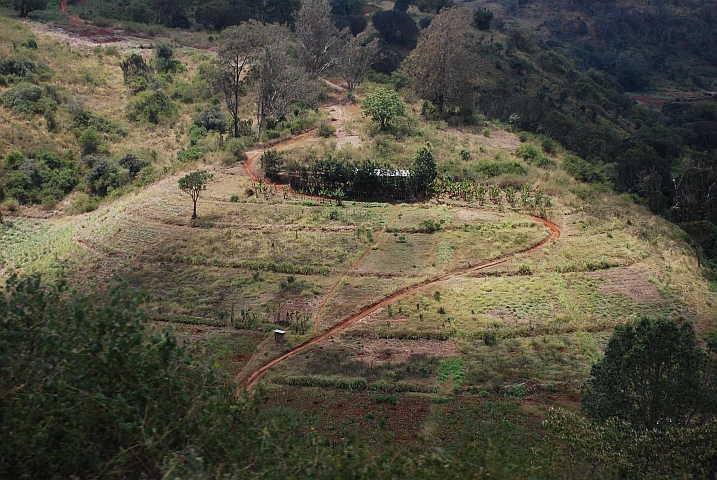 Gehöft bei Kiganjo am Mount Kenya