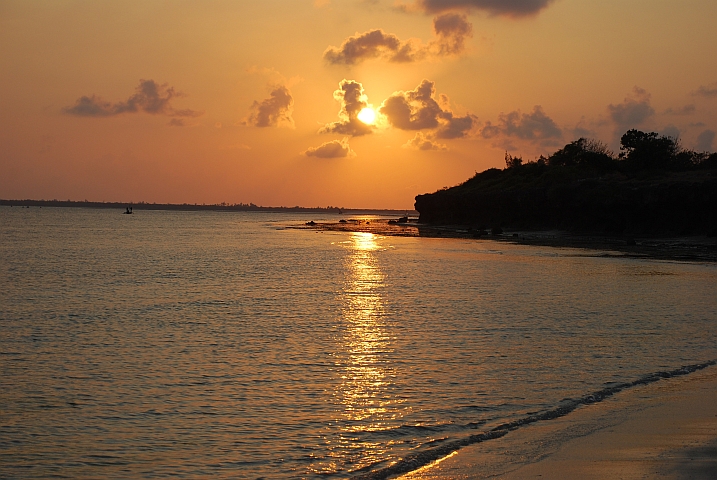 Unser letzter Sonnenaufgang in Pangane