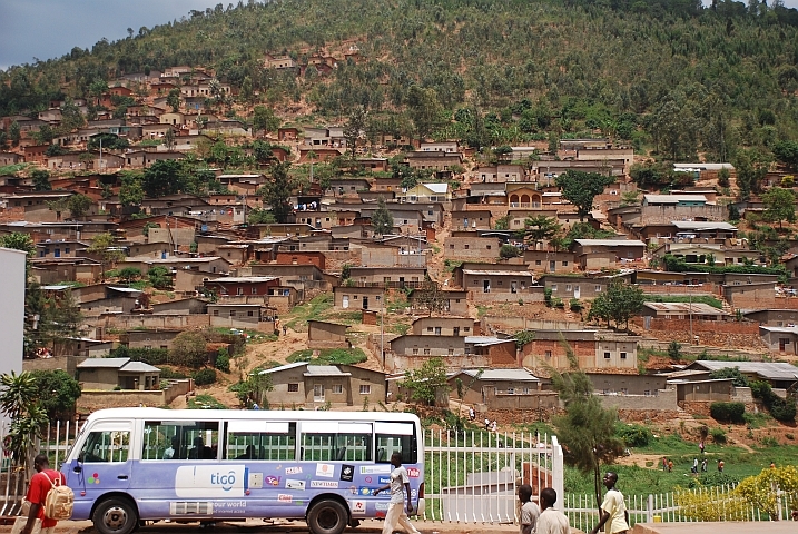 Wohnquartier am Stadtrand der Haupstadt Kigali