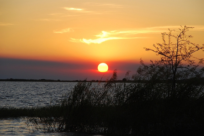 Sonnenuntergang bei Nchelenge am Mwerusee