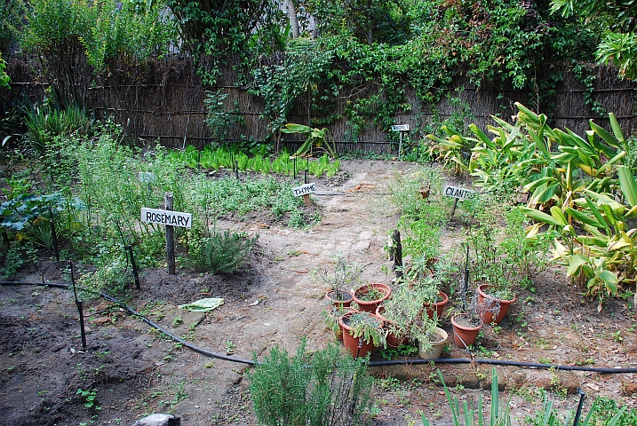 Der Kräutergarten der Lodge