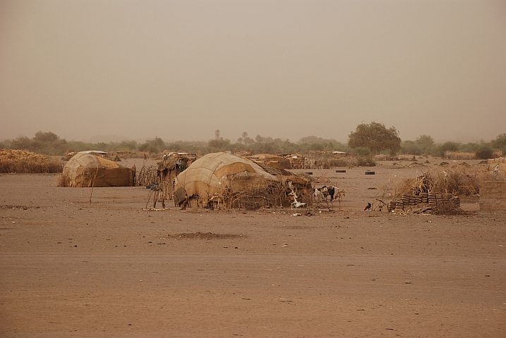 Beduinenzelte südöstlich der Hauptstadt Khartoum