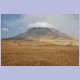 Vulkan Ol Doinyo Lengai mit Wolken-Hut