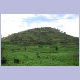 Bebauter Hügel im Süden von Uganda bei Nyakabande zwischen Kisoro und dem Lake Bunyonyi