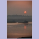 Sonnenaufgang über dem Nil in der Nähe von Jinja