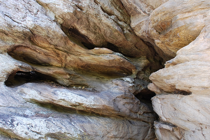 Ausgewaschene Felsformation in den Tsodilo Hills