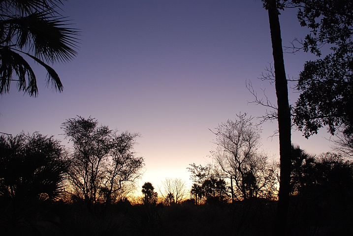 Abendstimmung im Camp