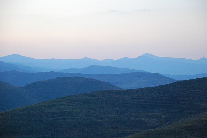 Abendstimmung beim Mohale Staudamm