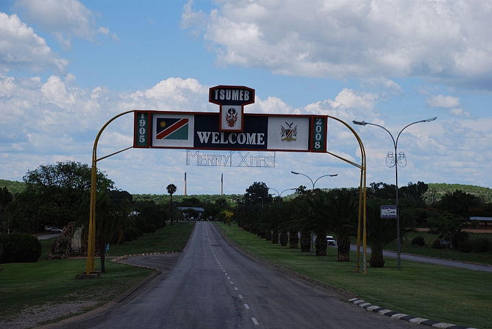 Willkommensbogen in Tsumeb