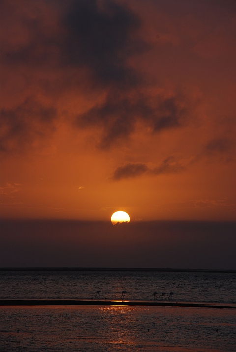 Sonnenuntergang über der Lagune