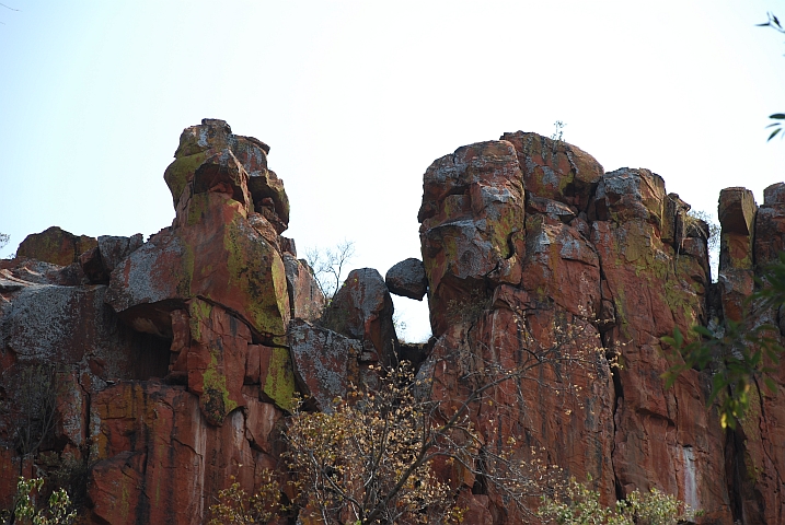 Felsformation an der Abbruchkante des Plateaus