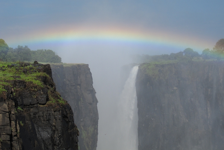 Der Viktoriafälle-Regenbogen