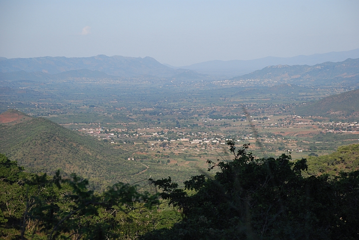 Diese ganze Ebene bei Mutare liegt bereits in Mosambik