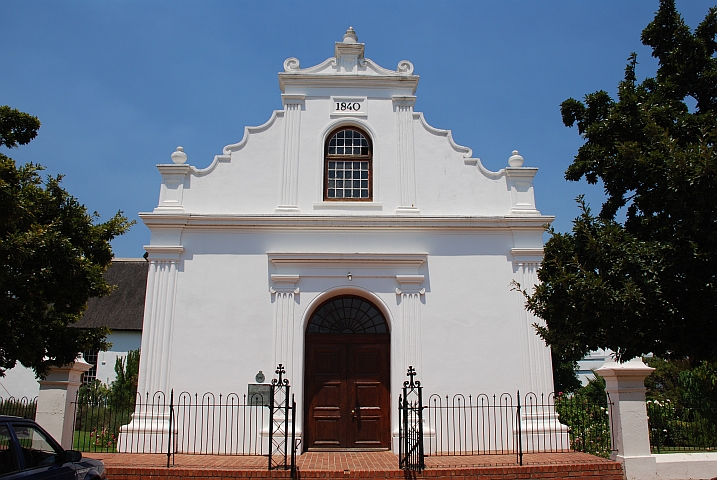 Gebäude im Kapstil im Zentrum von Stellenbosch