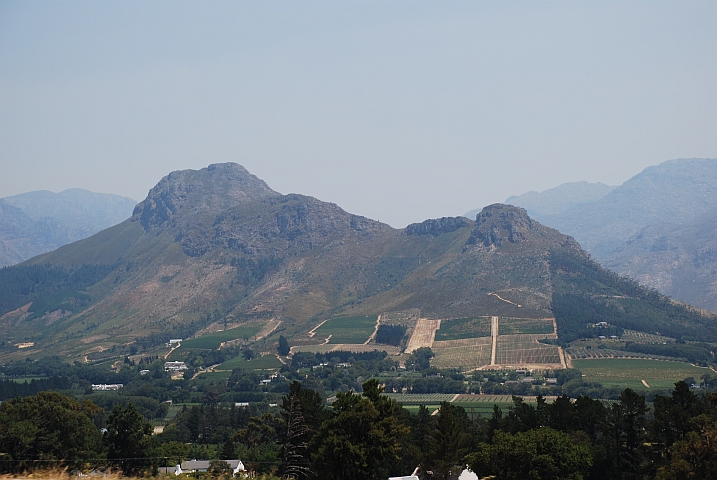 Landschaft bei Franschhoek