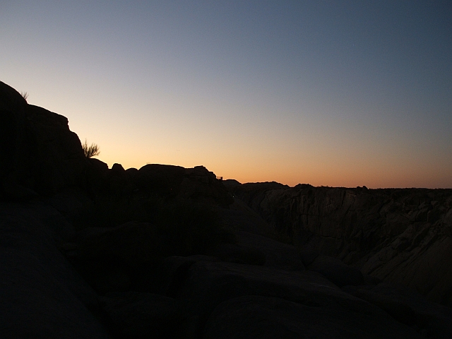 Abendhimmel am Augrabies Fall