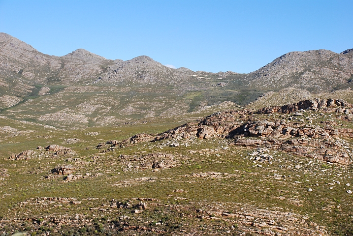 Blick zurück den Pass hoch