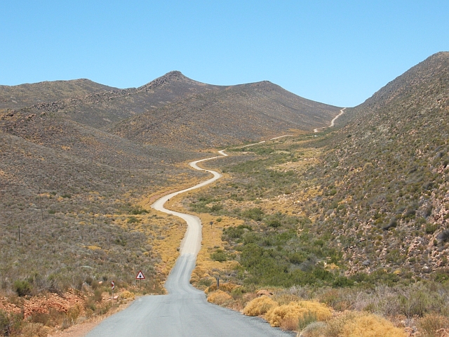 Auffahrt zum Blinkbergpass in den Zederbergen