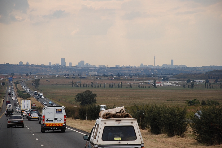 Wir nähern uns Johannesburg