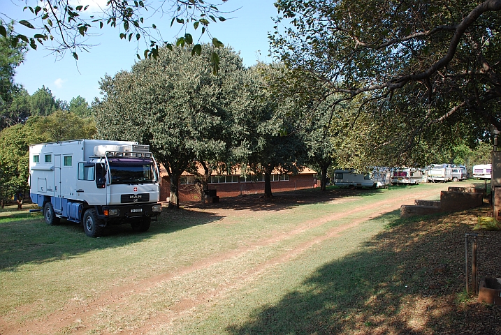 Unser Stammplatz im Fountains Valley Caravan Park