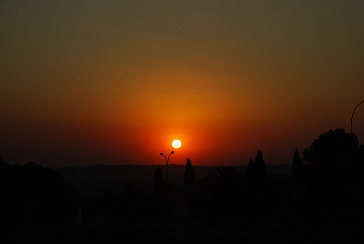 Toller Sonnenuntergang im Norden von Johannesburg