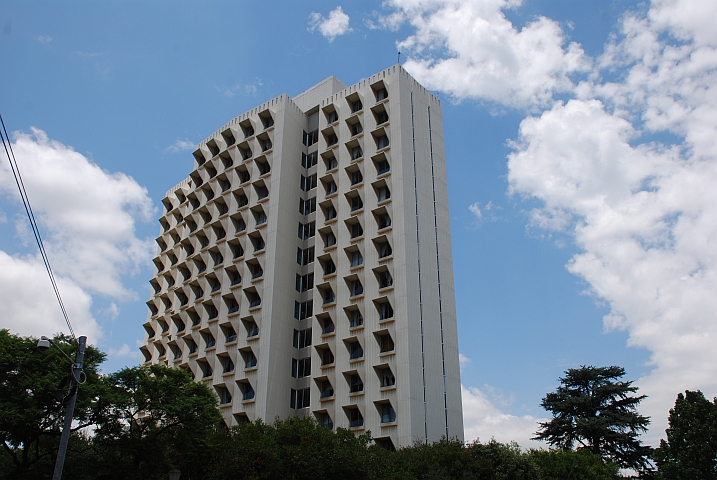 Studentenwohnblock in der Universitätsstadt Pretoria