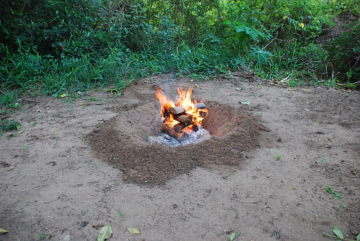 Schön, wie das Feuer brennt