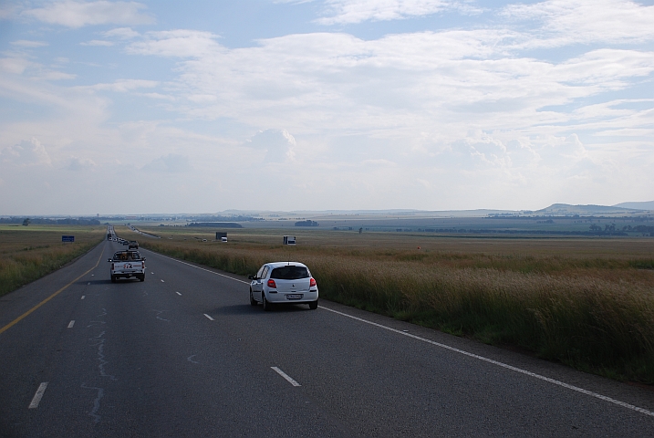 Landschaft unterwegs nach Vereeniging