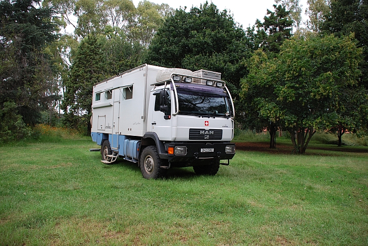 Unser Platz im Caravan Park von Lydenburg