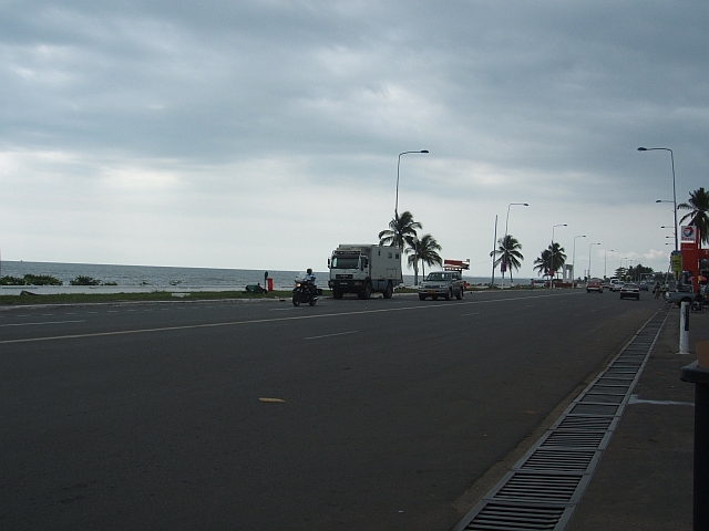 Obelix an der Strandpromenade in Libreville