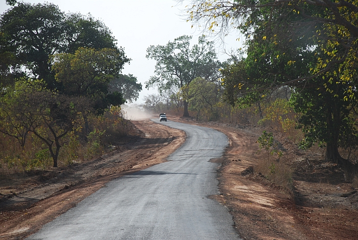 Die berüchtigte Gambia Süduferstrasse, nicht so schlimm wie befürchtet