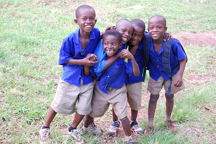 Schulkinder in Kumasi