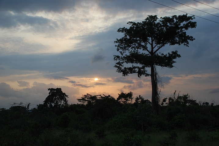 Sonnenuntergang in der Volta Region