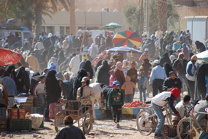 Markt in Jorf, zwischen Erfoud und Tinerhir