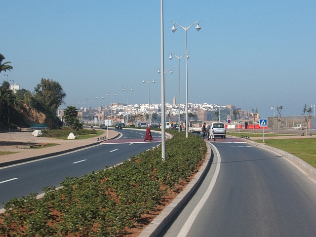 Salé von Rabat aus gesehen
