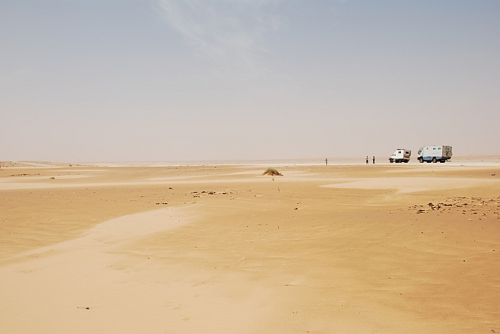 Kurze Rast in “the middle of nowhere“ zwischen Nouâdhibou und Nouâkchott