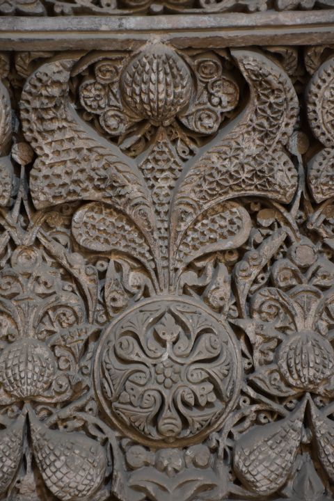 Detail des Mihrab (Gebetsnische) in der Freitagsmoschee von Esfahan