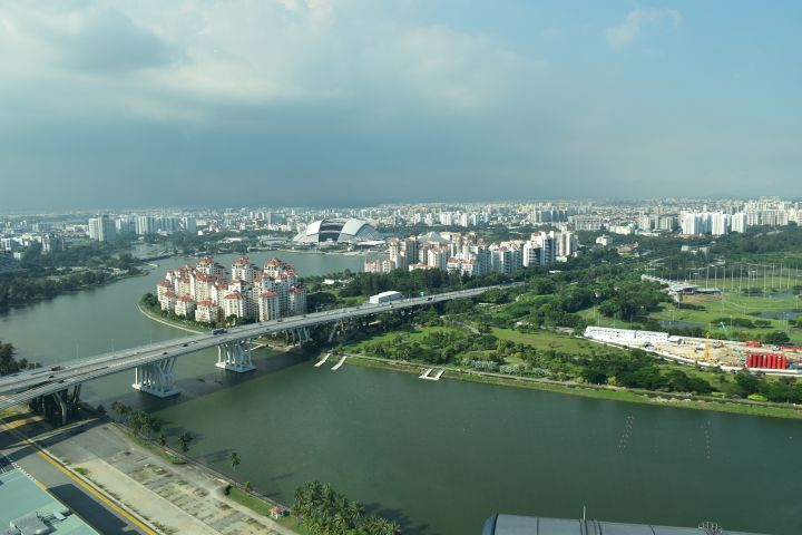 Aussicht vom Singapore Flyer Riesenrad