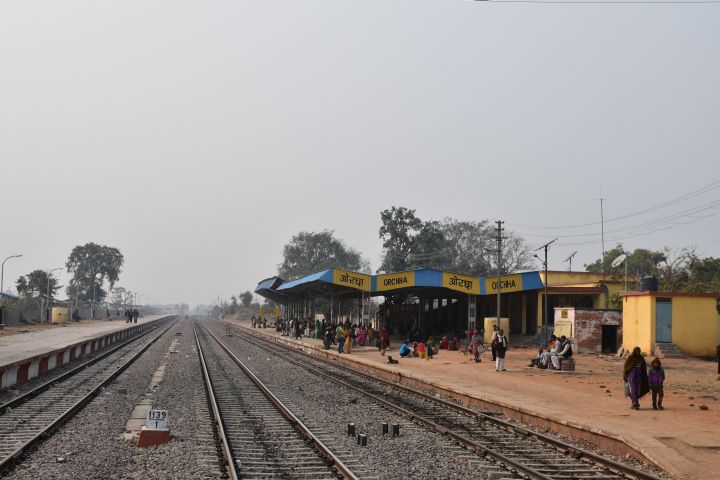 Bahnhof von Orchha in Madhya Pradesh