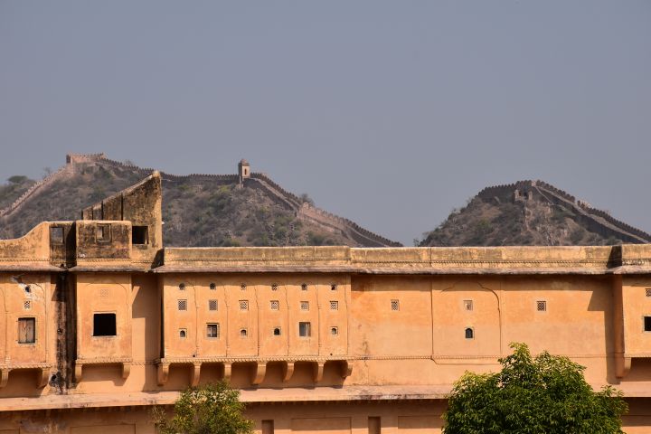 Teil des Amber Fort in Amer